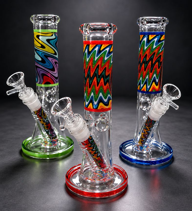 Aztec Print Glass Bongs