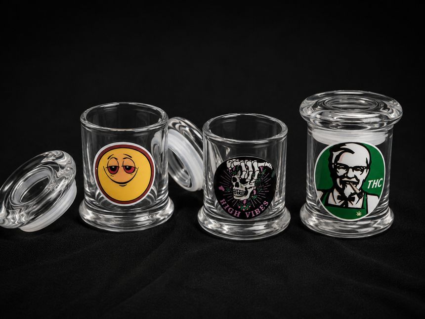 Glass Stash Jars