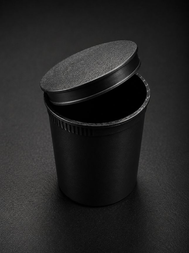 Matte Black Stash Container