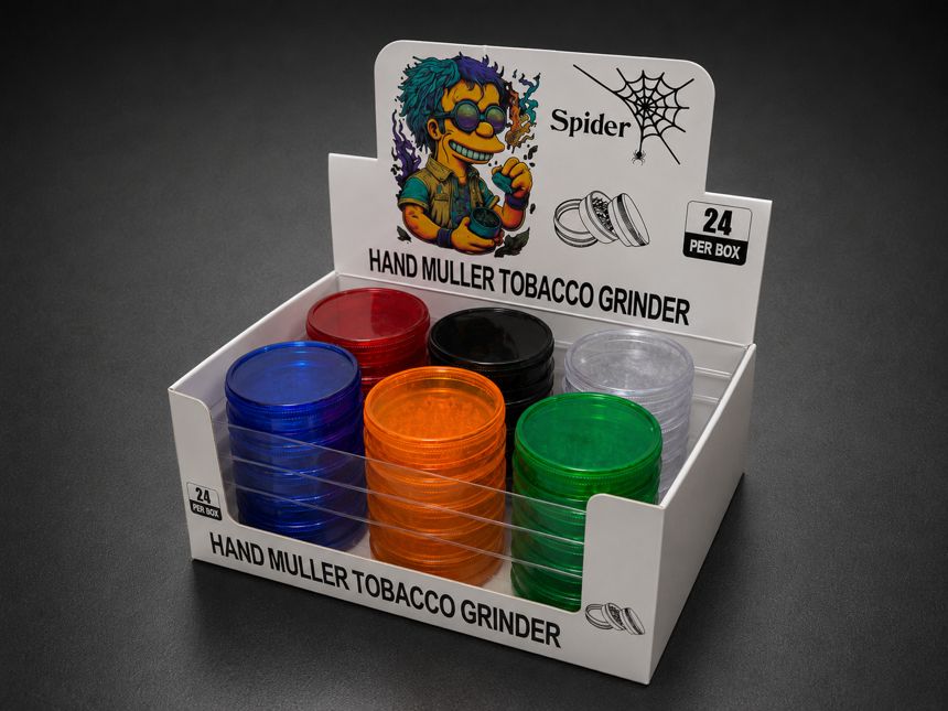 Spider Tobacco Grinders Display