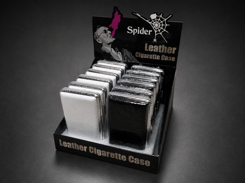 Leather Cigarette Cases Display